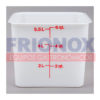 RECIPIENTE DE POLIETILENO CUADRADO 5.7 Lts. (BLANCO) - 6SFSP-148